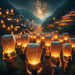 Pingxi Sky Lantern Festival - Taiwan Diamonded Painting Kits