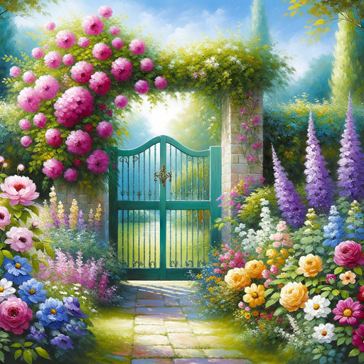 Nostalgic Garden Gate Paint By Diamond