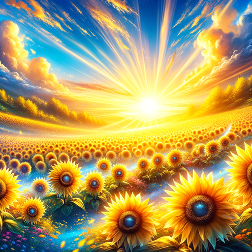 Glorious Sunflower Field Paint By Diamonds