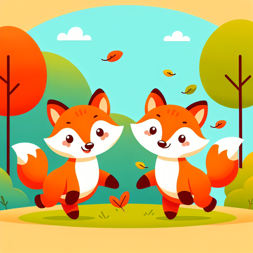 Fanciful Foxes' Frolic DIY Paint By Diamonds
