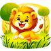 Happy Lion Cub Diamond Painting