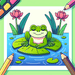 Frog's Lily Pond DIY Paint By Diamonds