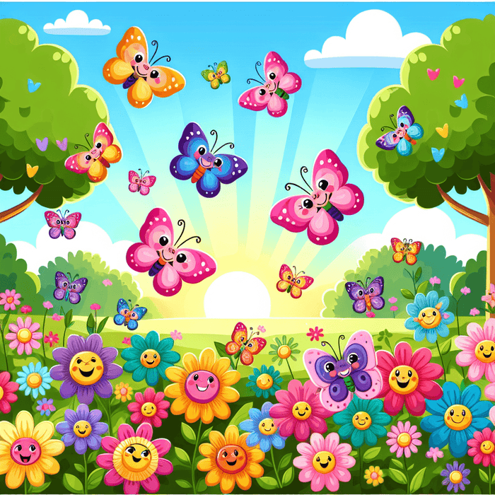 Colorful Butterfly Dance DIY Paint By Diamonds