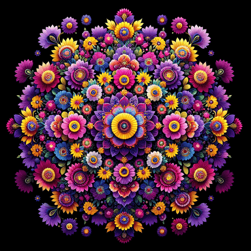 Stunning Floral Mandala Painting By Diamonds Kit