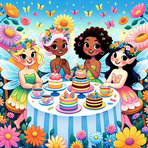 Magical Fairy Tea Party Diamond Painting