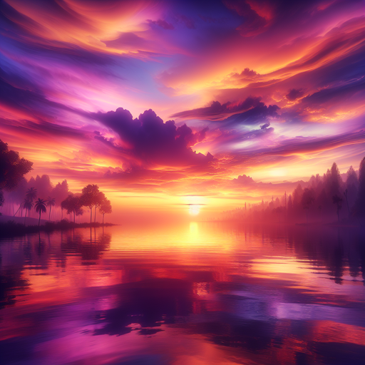 Sunset Reflections Diamond Painting