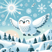 Joyful Snowy Owl Paint By Diamonds Art