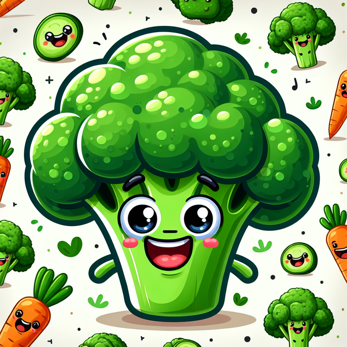 Bubbling Broccoli Diamond Painting