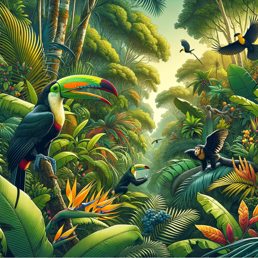 Exotic Jungle Adventure Paint By Diamonds Art