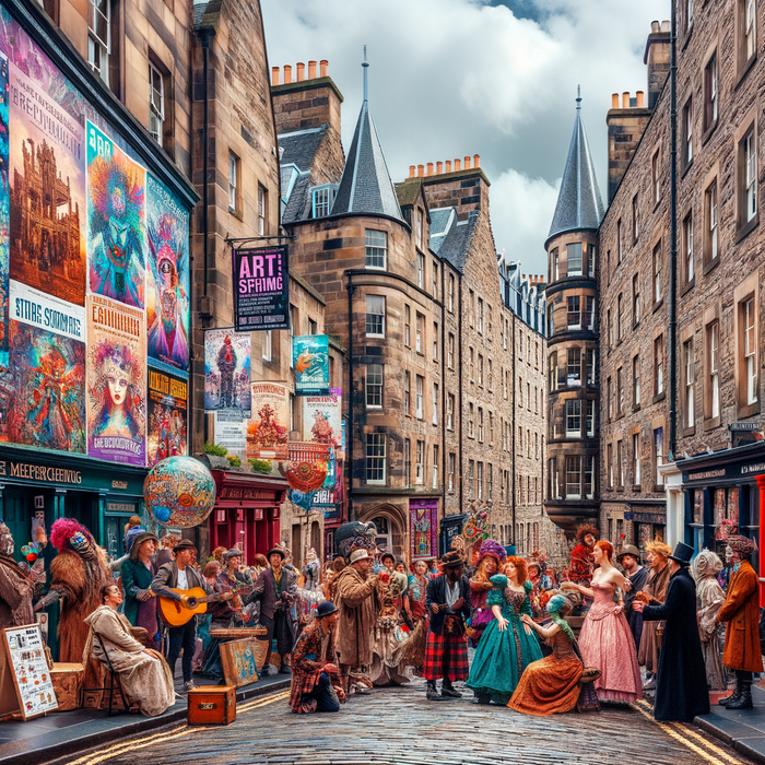 Fringe Festival - Edinburgh, Scotland Painting By Diamonds Kit