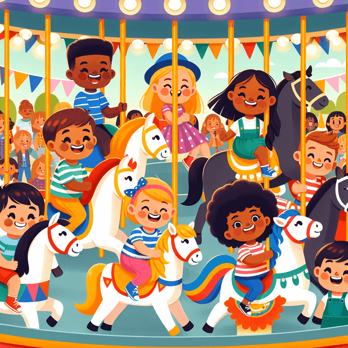 Cheery Carousel Ride Paint By Diamond