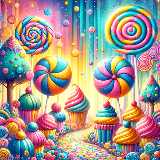 Sweet Candy Land Diamonded Painting Kits