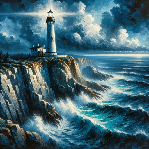 Coastal Lighthouse Horizon Diamond Painting