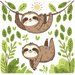 Sunny Sloths Paint By Color