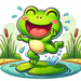 Jolly Jumping Frog Paint By Color