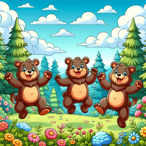 Bouncing Bears Paint By Color