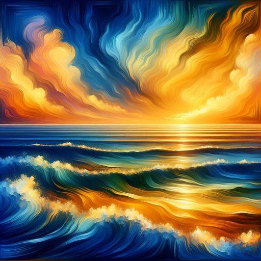 Dancing Waves And Sunsets DIY Paint By Diamonds