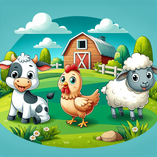 Charming Farm Friends Paint By Diamonds Kits