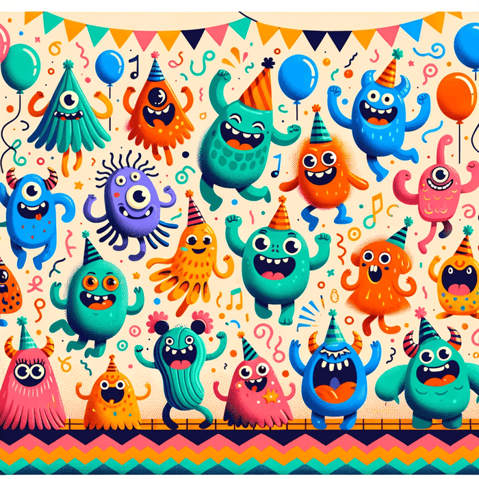 Funky Monster Mash Paint By Diamonds Art