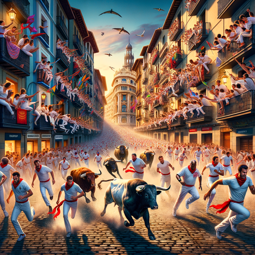 Running Of The Bulls - Pamplona, Spain Painting By Diamonds Kit