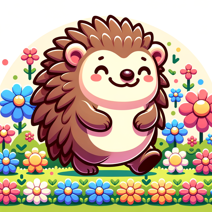 Adorable Hedgehog Paint By Color