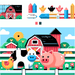 Friendly Farm Day Painting Diamond Kit