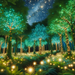 Whimsical Fairy Light Forest Painting Diamond Kit