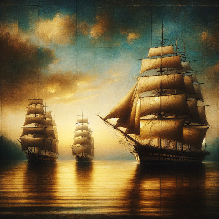 Historical Sailing Ships DIY Paint By Diamonds