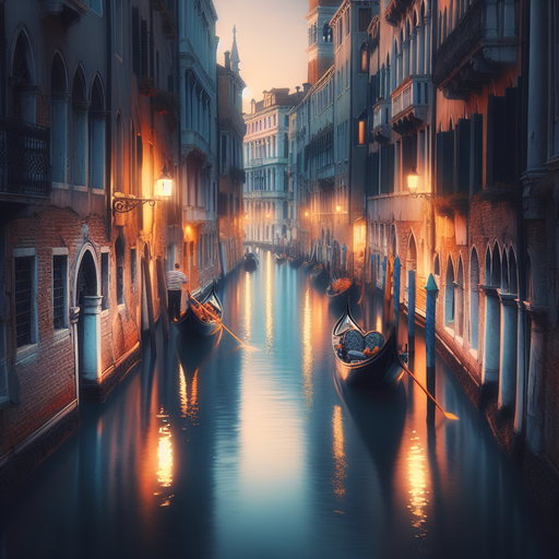 Venetian Canal Twilight Painting By Diamonds Kit