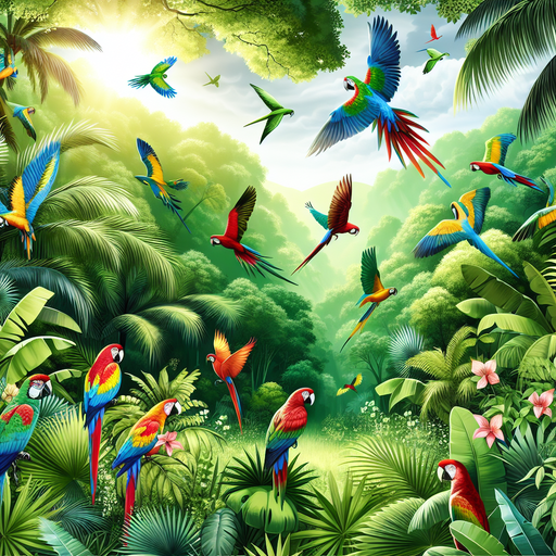Tropical Jungle Reverie Painting Diamond Kit