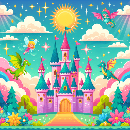 Bright Magical Castle Paint By Diamonds Art