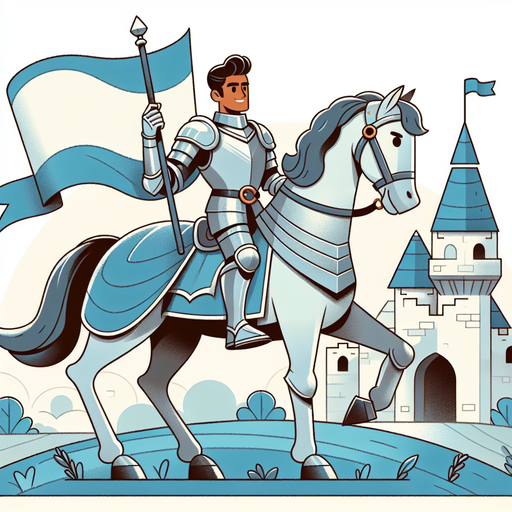 Medieval Knight Quest Painting Diamond Kit