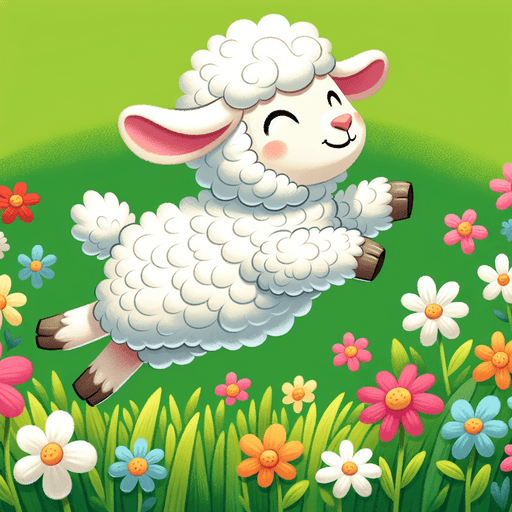 Giggles The Lamb Paint By Color