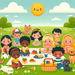 Sunny Day Picnic With Pets Diamonded Painting Kits