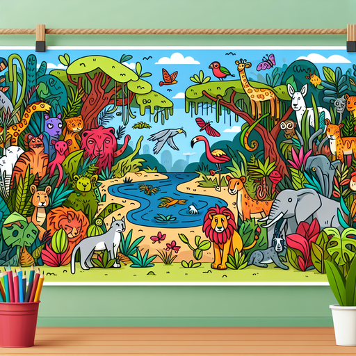Artistic Jungle Journey Diamond Painting