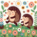 Charming Hedgehog Duo Paint By Diamonds