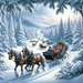 Winter Wonderland Sleigh Ride Paint By Diamond