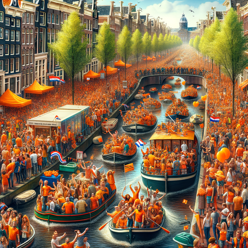 Koninginnedag (King's Day) - Amsterdam Paint By Diamonds Art