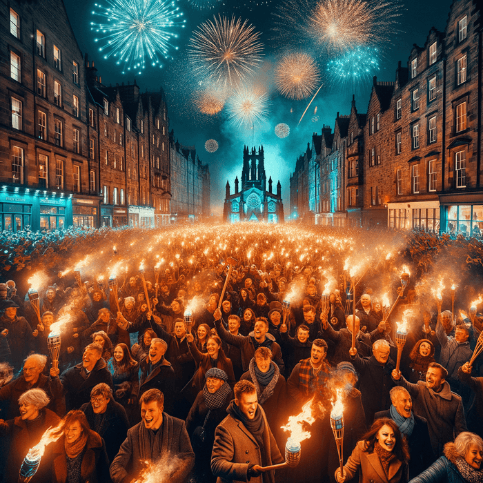 Hogmanay - Edinburgh Paint By Diamond