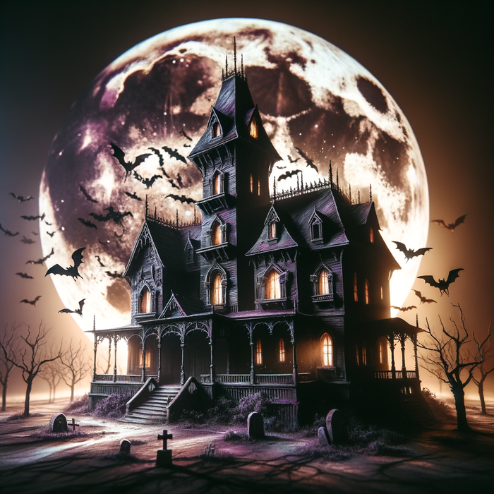 Halloween Night Spook Paint By Diamonds Kits