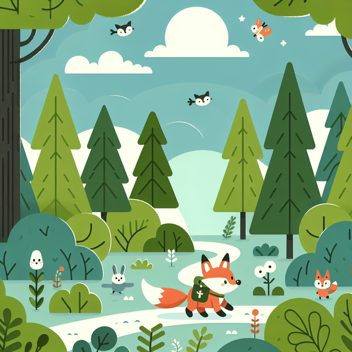 Friendly Fox's Forest Fun Paint By Diamonds Art