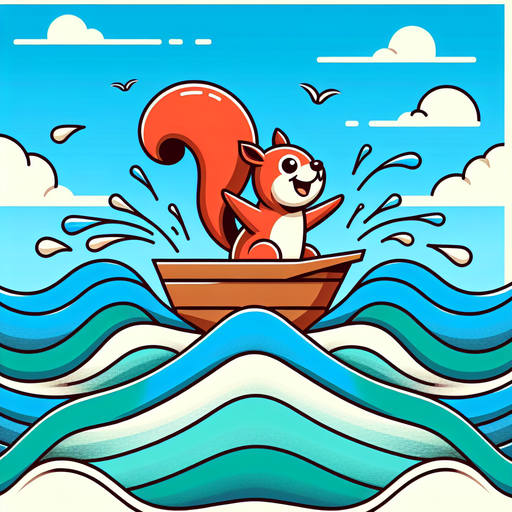 Sailing Squirrel's Seaside Escape Diamonded Painting Kits