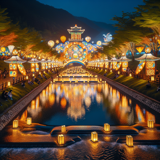 Seoul Lantern Festival - South Korea Paint By Diamond