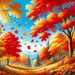 Crisp Autumn Leaves Diamonded Painting Kits