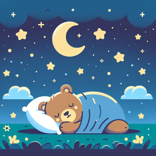 Starry Night Bear Dream Paint By Diamond