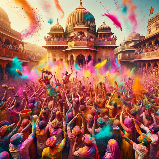 Holi Festival - Vrindavan Paint By Diamonds