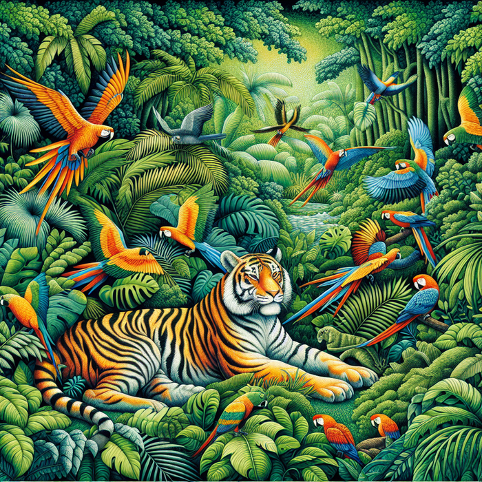 Wild Jungle Safari Painting Diamond Kit