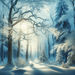 Mystical Winter Forest Diamond Painting