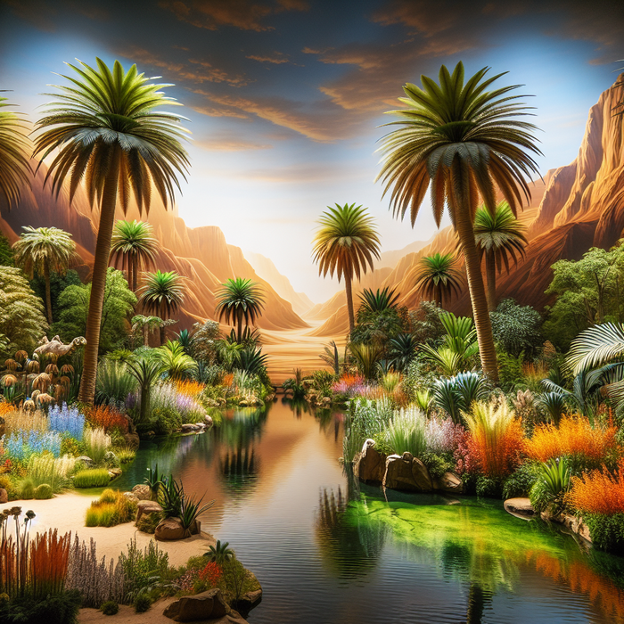 Vibrant Desert Oasis Paint By Diamonds Kits