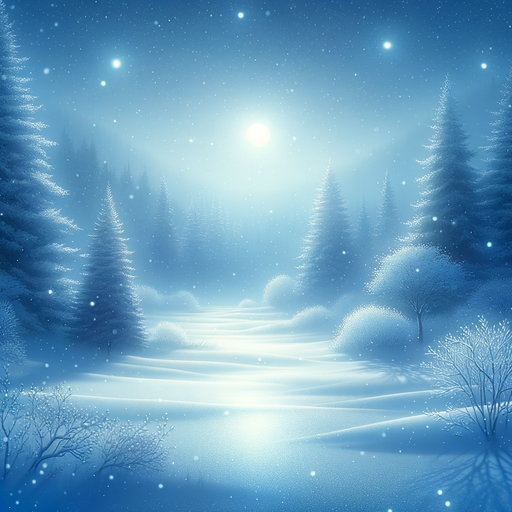 Snowy Serenity Scenery Painting Diamond Kit